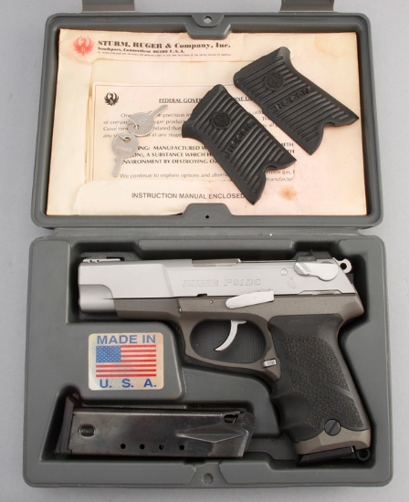 Boxed Ruger, Model P91DC, Double Action Semi-Automatic Pistol, .40 AUTO caliber, SN 430-25577, 4 1/2