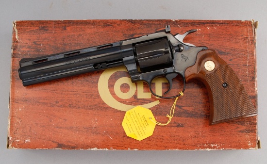 Very desirable, factory boxed Colt, Diamond Back, Double Action Revolver, 22 LR caliber, SN R47091,