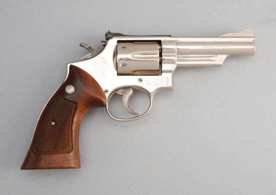 Smith & Wesson, Model 19-3, Double Action Revolver, .357 MAG caliber, SN 4K75185, nickel finish, 4"