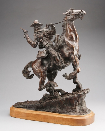 An original Bronze Sculpture by southern California Artist the late James E. Collender, (1935-2011),