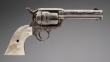 Engraved Colt Single Action Army Revolver with factory letter that states; Serial Number 199096; Cal