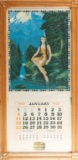 1922 Brown & Bigelow Calendar Lithograph, SN 23675, print was taken from a painting by INGERLE.  Pap