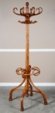 Thornet style, antique Bentwood Hat & Coat Pole, excellent finish and condition, base measures 24