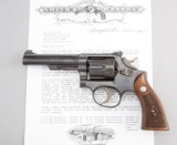 Scarce Smith & Wesson, .22 Combat Masterpiece Revolver, .22 LR caliber, SN 74644, 4 1/2