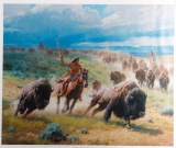 Unframed Giclee on Canvas Edition by noted Texas C/A Artist Martin Grelle (b. 1954), signed lower ri