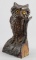 Antique cast iron, mechanical Owl Coin Bank , circa 1880s, with glass eyes, original paint, excellen