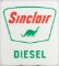 Vintage, raised porcelain Advertising Sign for Sinclair Diesel, excellent condition, 12