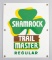Vintage raised porcelain Advertising Sign for Shamrock Trail Master Regular, good condition with min
