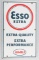 Vintage raised porcelain Advertising Sign for Esso Extra Humble, good condition with minor scratch a