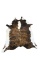 Beautiful large spotted Cow Hide Rug in hair on hide, soft leather.