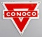 Vintage porcelain Advertising Sign for Conoco, 7 1/2