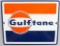 Vintage raised porcelain Advertising Sign for Gulftane, 8 5/8