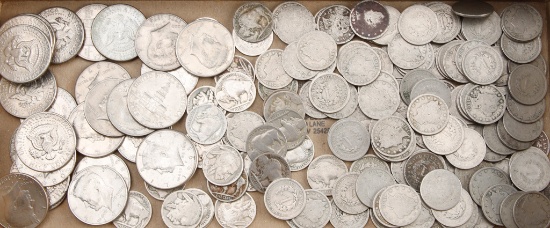 This  consists of 226 American Silver Coins to include: 119 V Nickels; 27 Buffalo Nickels; 24 Indian