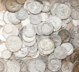 This  consists of 148 American Silver Coins to include: 27 Silver Half Dollars; 77 Silver Quarters a