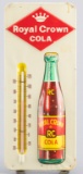 Vintage embossed tin Advertising Thermometer for Royal Crown Cola, very good condition, 5 3/4