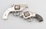 This  consists of two Double Action Revolvers:  (1)  Harrington & Richardson, Young American, Double