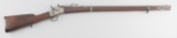 Early Remington, Falling Block Rifle, approximately .50 caliber, with original adjustable rear sight