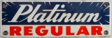 Vintage porcelain Advertising Sign for Platinum Regular, 4