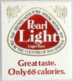 Tin Advertising Sign for Pearl Light Lager Beer, 13