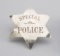 Special Police Badge, 6-point star, 3 1/8