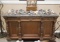 Beautiful antique Walnut, Marble Top Console, circa 1890s, in excellent finish and condition, 66 1/2