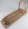 Very desirable Cradle Board, circa 1800s, shows much use, made from long leaf pine, wrapped with tra