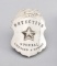 Calif. Detective Special, Licensed & Bonded Badge, shield with eagle crest, 3 1/8