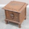 Antique, quarter sawn oak Commode, circa 1910, with lift top that exposes the chamber pot area, and