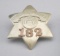 Chicago Police, #182, Badge, 6-point star, 3 1/2