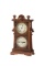 Extremely rare and seldom seen is this magnificent Victorian double dial Parlor Clock, manufactured