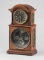 Scarce Ithaca double dial, black face Parlor Clock, manufactured by Ithaca Calendar Clock Co., Ithac