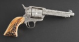 Factory style, hand engraved Colt SAA Revolver, SN 331822, First Generation, .45 caliber, 5 1/2