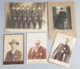 Group of five vintage Photographs and Cabinet Cards from the incredible collection of George Jackson