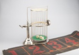 Very large Saloon / Casino nickel Chuck-a-Luck Cage with its original bell, and three 1 1/4
