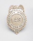 Special Deputy Sheriff, Stark Co., Ohio, #149, Badge, shield with eagle crest, 2 5/8