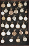 From the Dan Hardesty Estate.  A group of 30 antique & vintage Pocket Watches sold in as is-as found