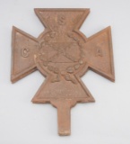 Early cast iron cross, Grave Marker marked 