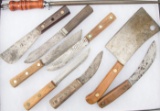 Collection of seven Butcher Knives to include: (1) Three XX Case Knives, #431-6.  (2) One is marked