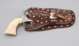 Vintage, single loop, spotted Holster for a 4 3/4