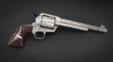 Cattle Brand engraved Colt SAA Revolver, SN 343744, First Generation, .44-40 caliber, 7 1/2