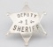 Deputy Sheriff, #1 Badge, 6-point ball star, 2 1/4