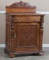 Heavily carved antique oak Home Bar, circa 1900, attributed to R.J. Horner, 49