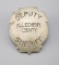 Deputy Sheriff, Allegheny County Badge, shield type, 1 7/8
