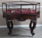 Most unusual antique, 2-piece mahogany, octagon shaped, Showcase on matching carved base, San Franci