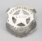 Deputy Sheriff, Bexar Co., L.S.P.P. Badge, shield with cut out 5-point star, 2 3/4