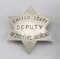 United State Deputy Detective Bureau Badge, 6-point star, 2 1/2