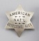 American Nat'l Detective Agcy. Badge, 6-point star, 2 3/8