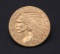 $5.00 U.S. Indian Head Gold Piece, dated 1913, very good condition.