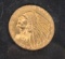 $2.50 U.S. Indian Head Gold Piece, dated 1926, in plastic case marked 