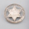 Assistant Chief of Police, City of Aurora Badge, circle with 6-point star cut out, 2 1/2